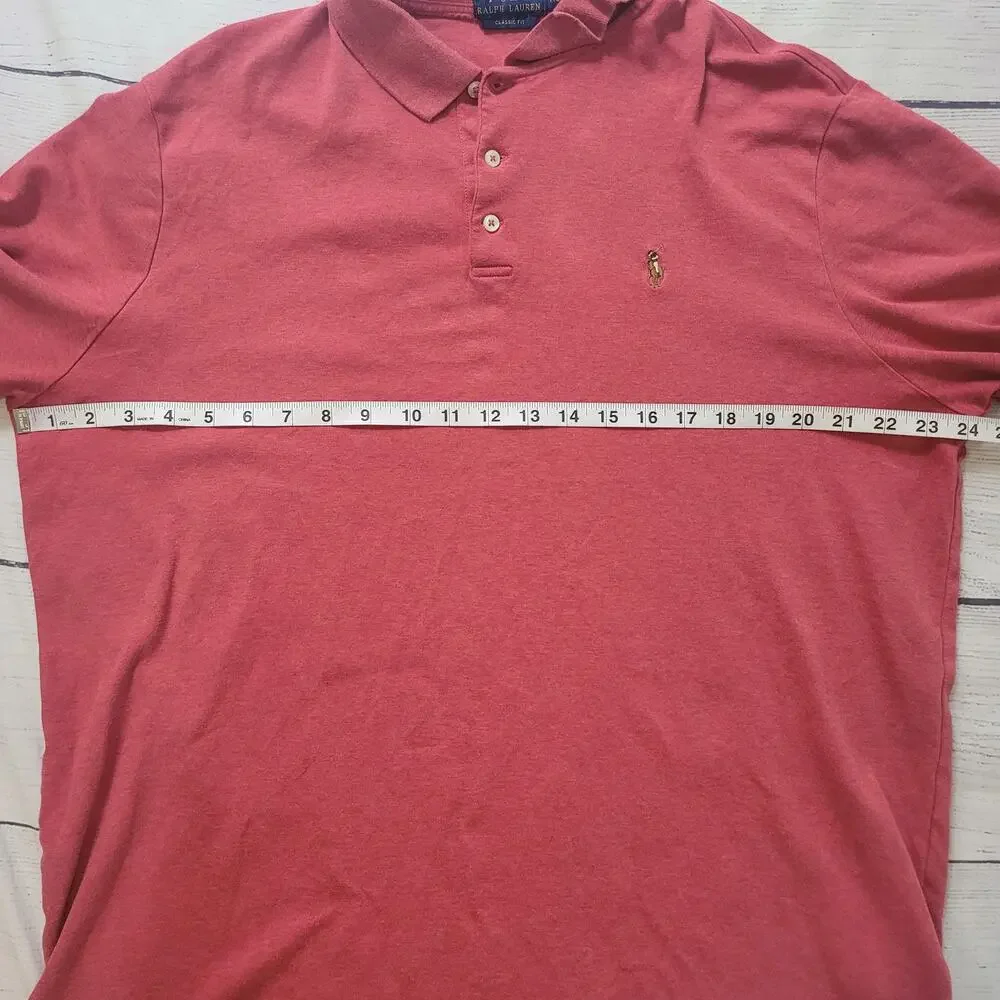 Polo Ralph Lauren Size XXL Men's Classic Fit‎ Short-Sleeve Polo Dusty Red